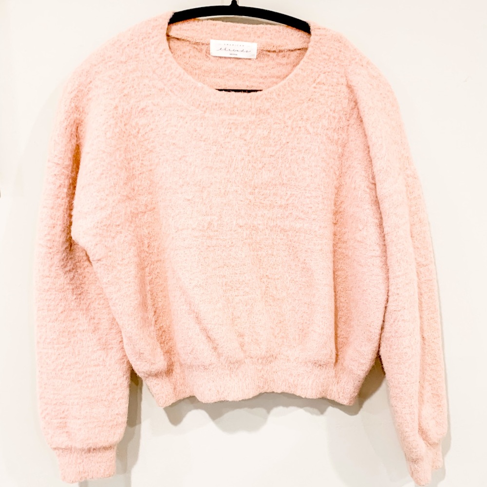 Fuzzy Pink Sweater